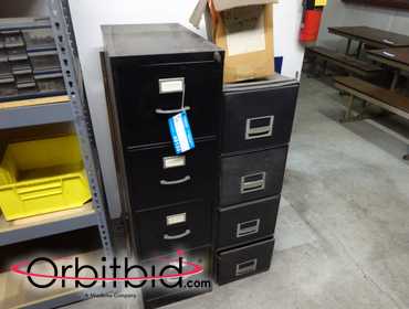 Orbitbid Com 1 Four Drawer Metal File Cabinet And