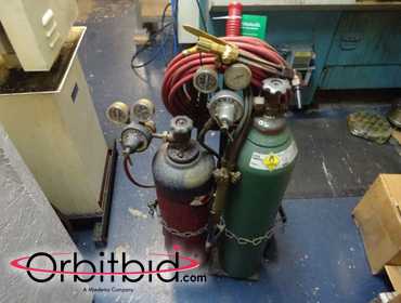 Orbitbid Small cutting torch set includes cart