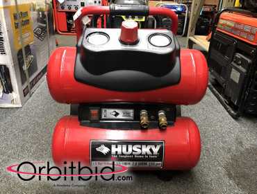 Husky 1.5 hp 4 store gallon air compressor