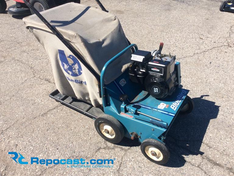 Blue bird leaf vacuum powered by 5hp...