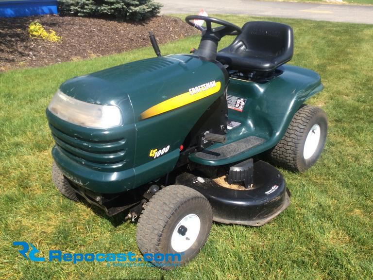 Craftsman green riding deals mower