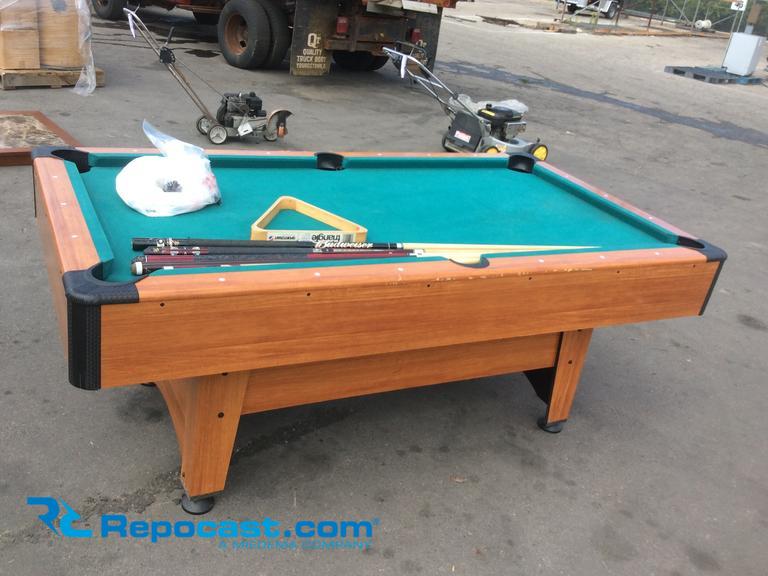 Lot of (1) harvard pool table set,...