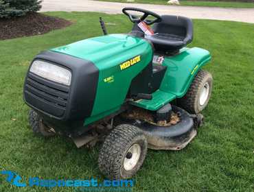 Weed eater riding lawn on sale mower 12.5 hp