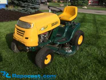 46 riding best sale lawn mower