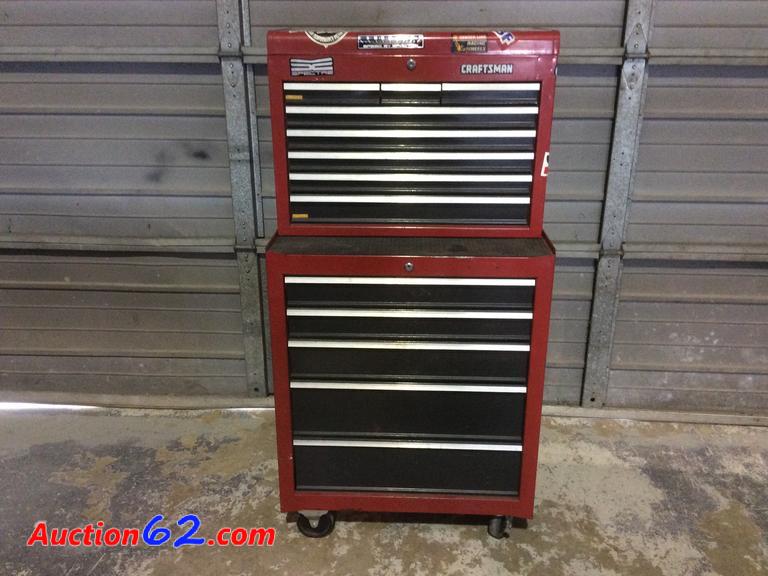 LARGE COMMERCIAL CRAFTSMAN TOOLBOX PACKED FULL OF TOOLS