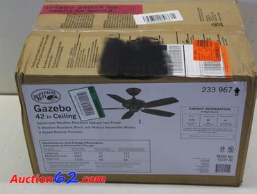 Auction62 Com Hampton Bay Gazebo 42 Inch Ceiling Fan Appears