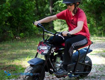 monster moto classic mini bike black & red classic mini bike black and