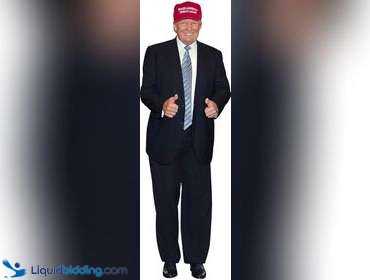 Donald Trump Lebensgroßer Pappaufsteller – 200 Cm, Mit Anzug & Krawatte