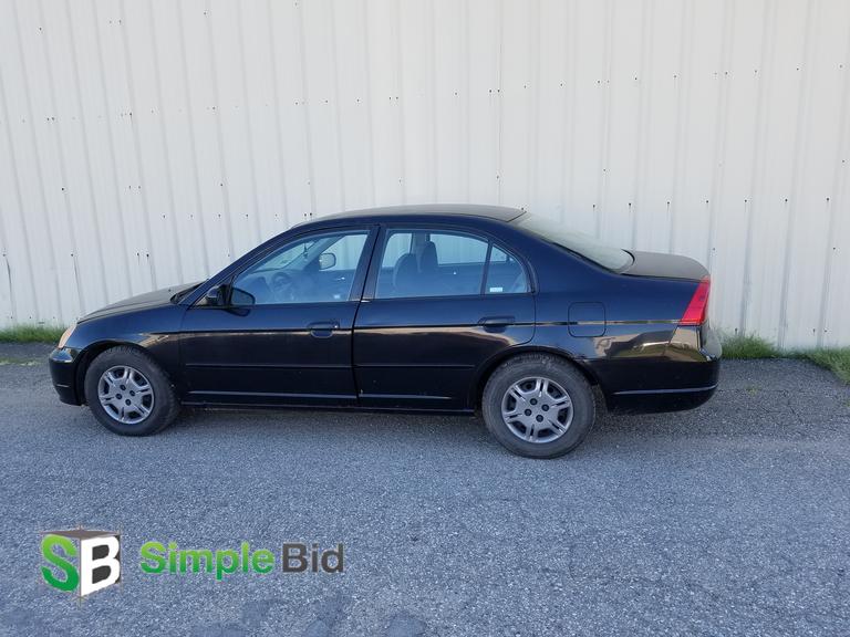 2002 honda civic black 4 door