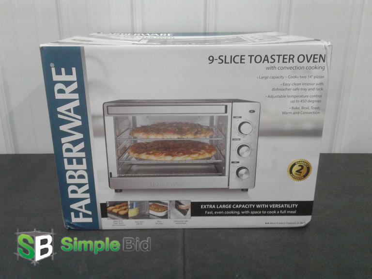 Simplebid Inc Farberware 9 Slice Toaster Oven With