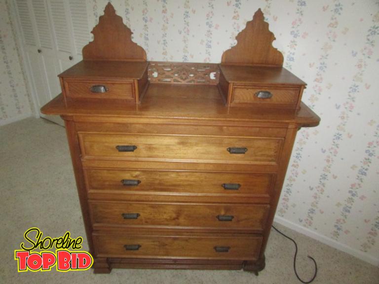 Shoreline Top Bid Antique Mens Dresser Chest