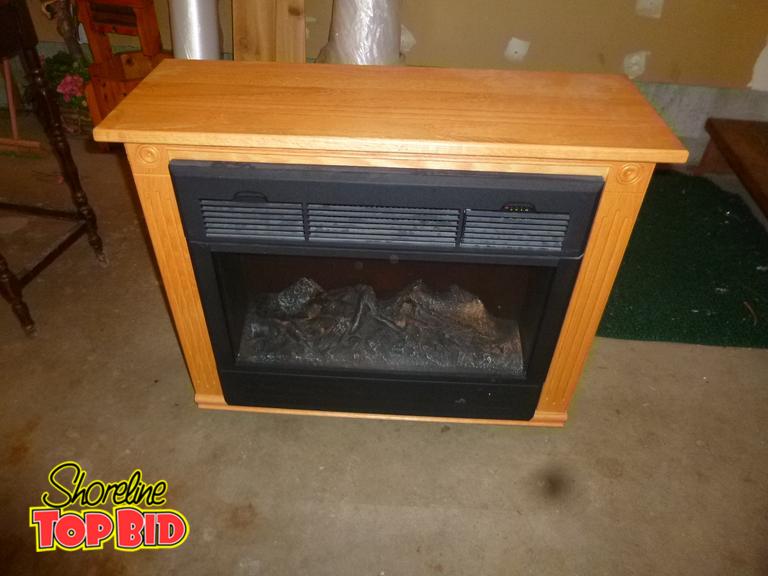 Shoreline Top Bid Heat Surge Electric Fireplace