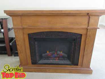 Shoreline Top Bid Twin Star Electric Fireplace Solid