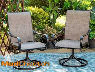 Sarvis swivel discount patio dining chair