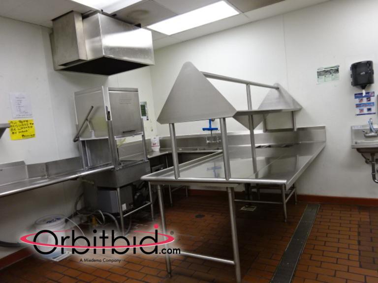 (1) Hobart commercial dishwasher with...