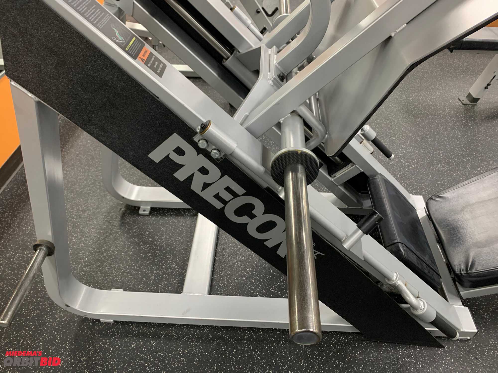 Precor angled leg press 601 sled weight hotsell