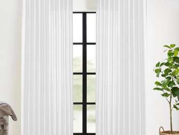 Bid Llama | White Curtains 70 Inch Wide by 84 Long for...