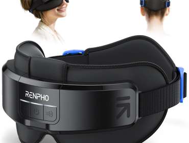 RENPHO FSA/HSA Eligible Head & Eye Massager, Eyeris Masc Heated Eye& Head Massager for Migraines,...