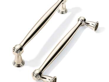 Khtumeware 10-Pack 3-1/4 Inch Polished Nickel Cabinet Pulls – Satin Brass Finish, Zinc Alloy, For Cupboard & Drawer Hardware