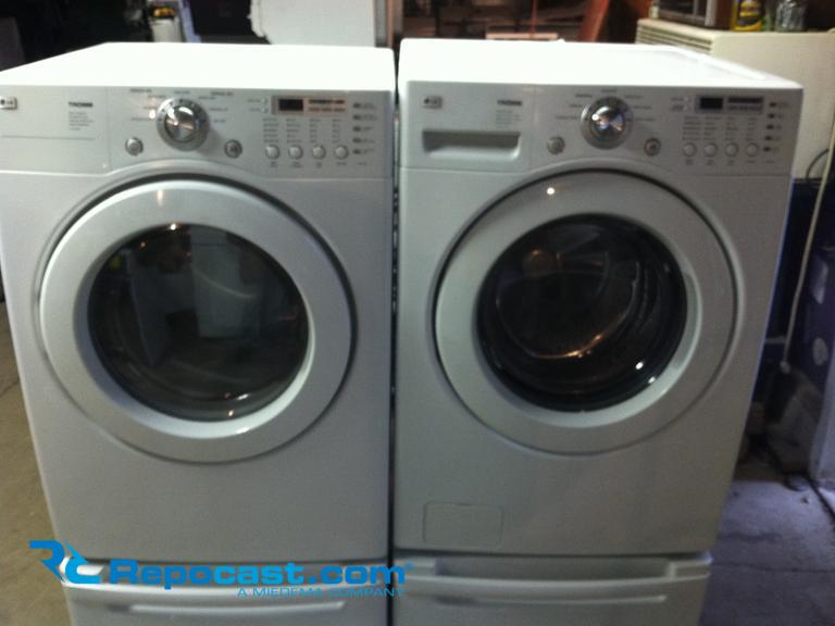 LG Tromm Front Load Washer & Gas Dryer