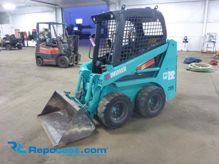 2015 Ihimer Model AS12 SKID STEER Loader, - 441.3 HOURS, S/N: SA200173, 21 hp Yanmar Diesel...