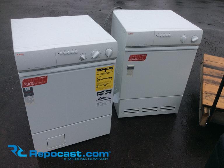 Asko washer and dryer set, dryer is a...