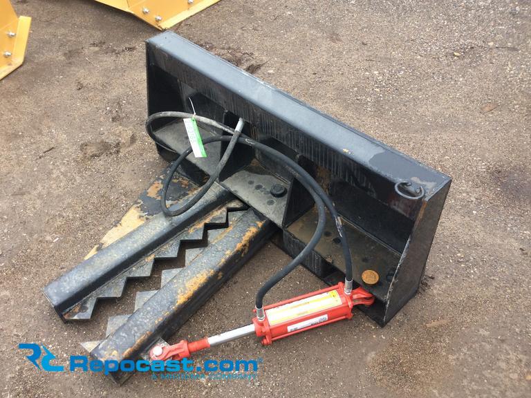 Skid steer quick attach tree puller...