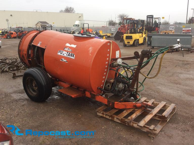 Tractor Orchard Vineyard Sprayer, 300 Gallon pull tank, Sprayer made by Rears mfg. of Eugene,...