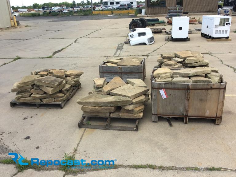 Lot of (5) Pallets Of Limestone Patio...