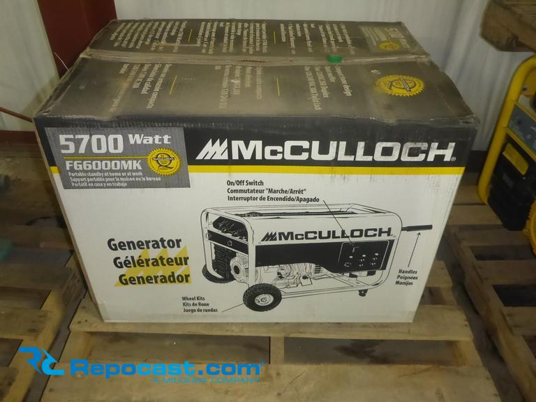 McCulloch FG6000MK 5700 Watt Generator...