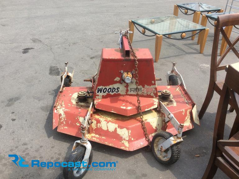 Woods RM48 mower, model RM48YM, serial 0003580, 3 point attach, PTO driven. 