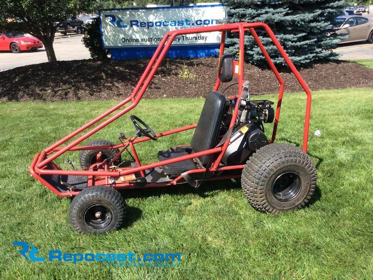 Single rider gas powered go-cart with Power Sport Tecumseh 10 hp Motor, could be set back up for...