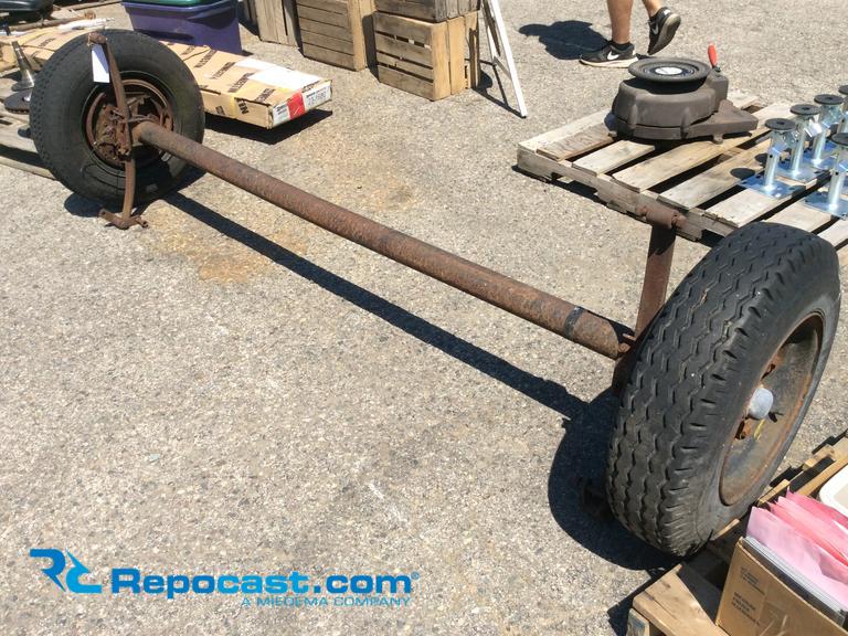 Mobile home axle, tires hold air with...