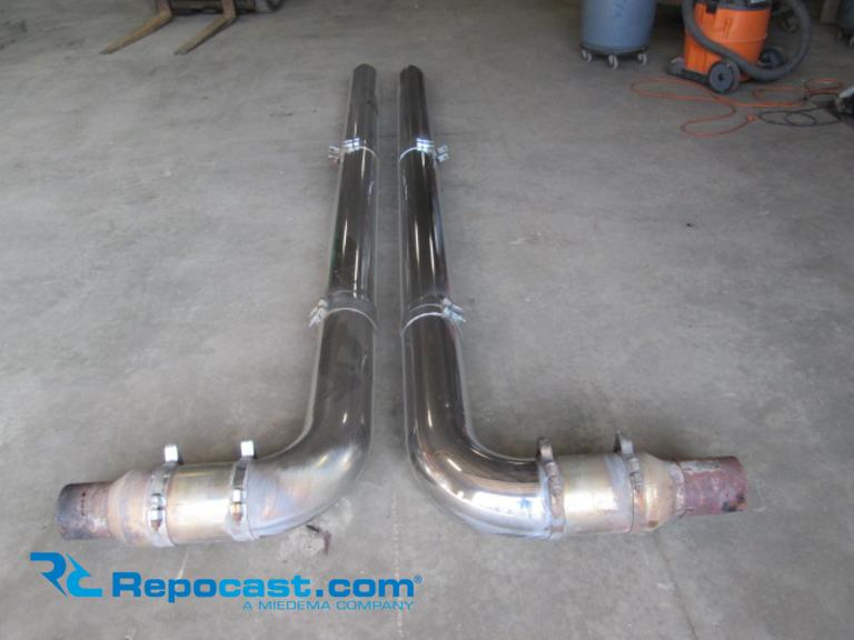 Pair Of Used Semi Truck Exhaust Pipes,...