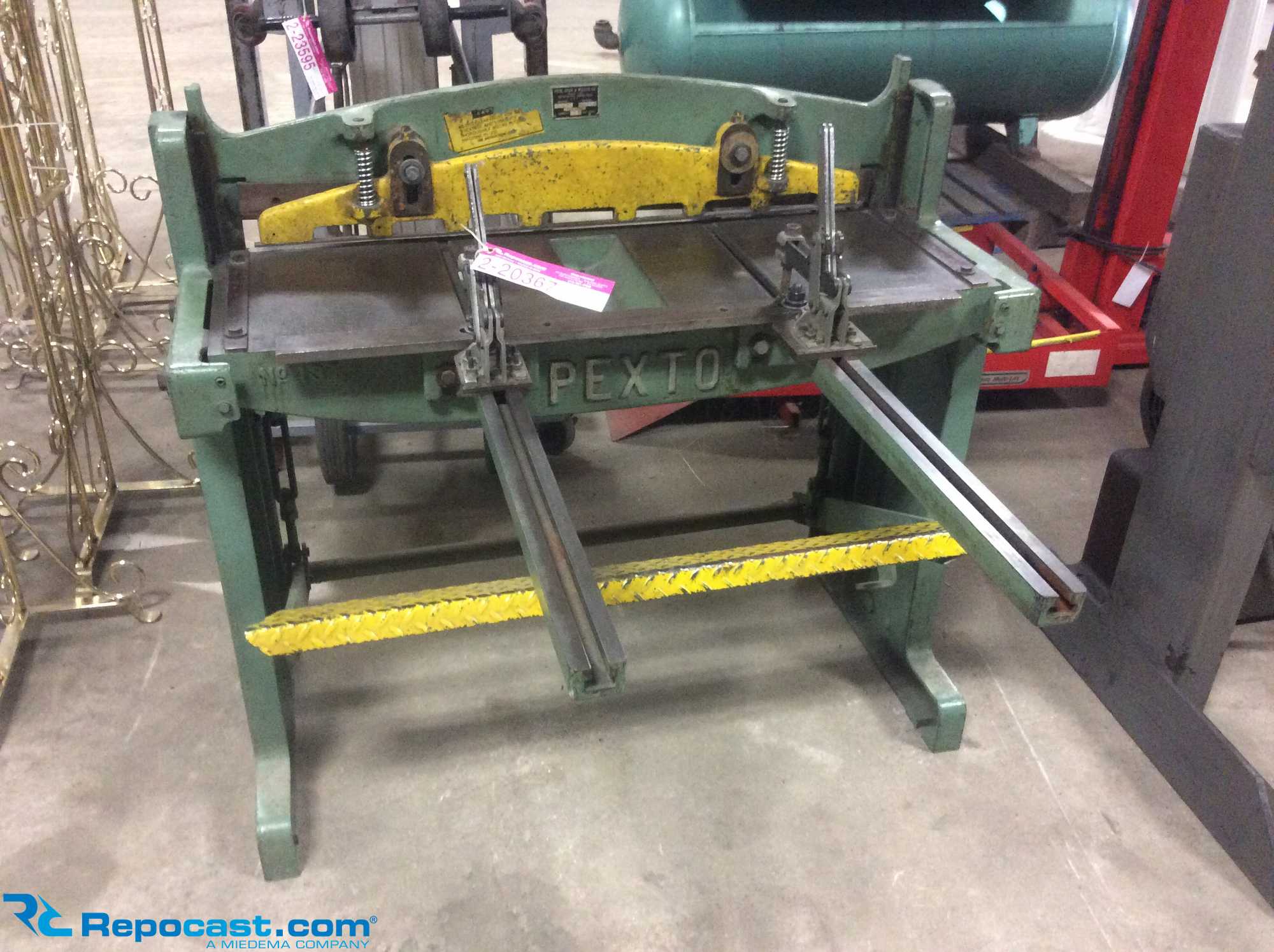 Used RW Pexto 52 X 16 Gauge Sheet Metal Foot Shear SOLD, 57 OFF