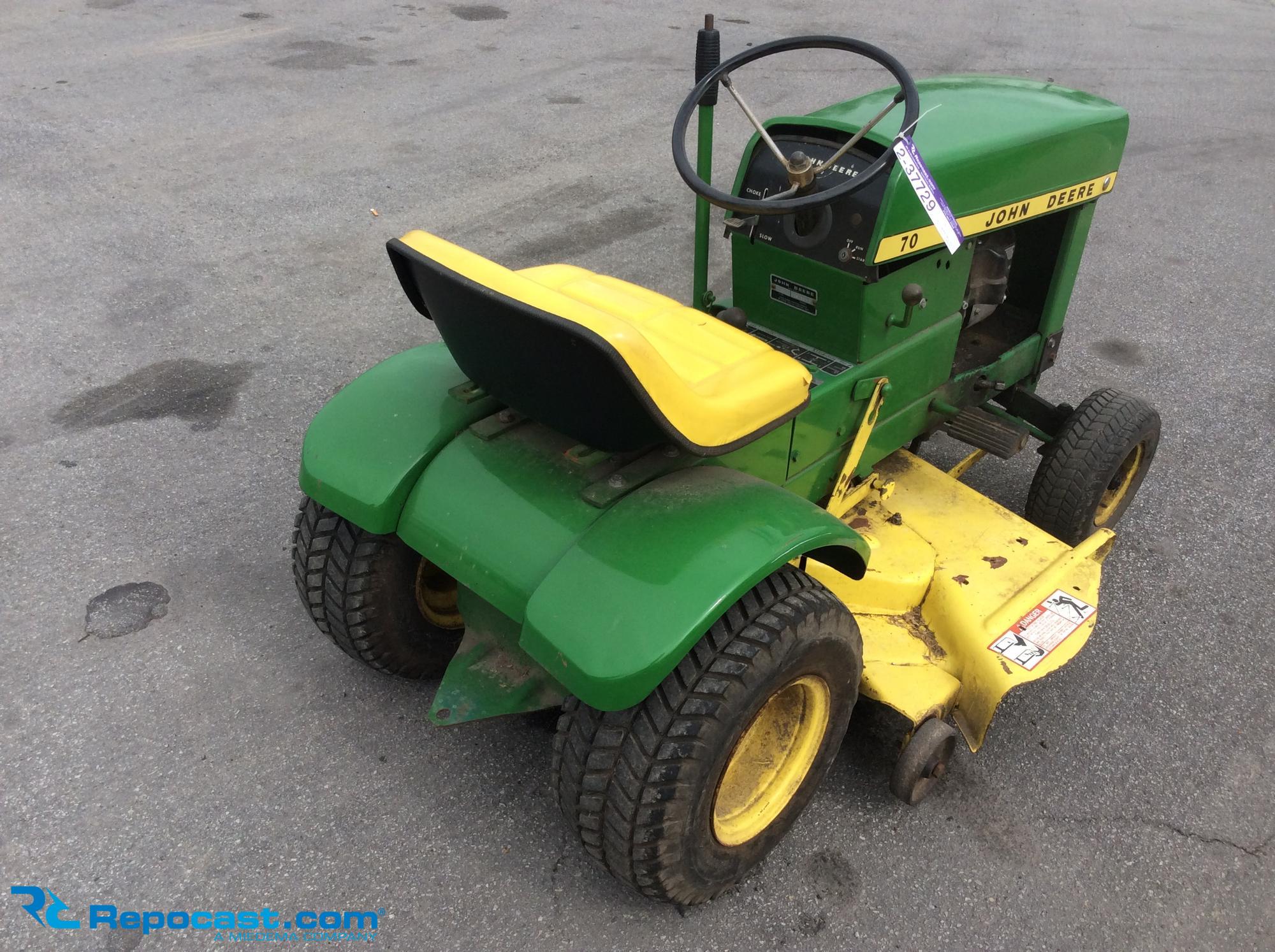 John deere 70 discount lawn tractor for sale