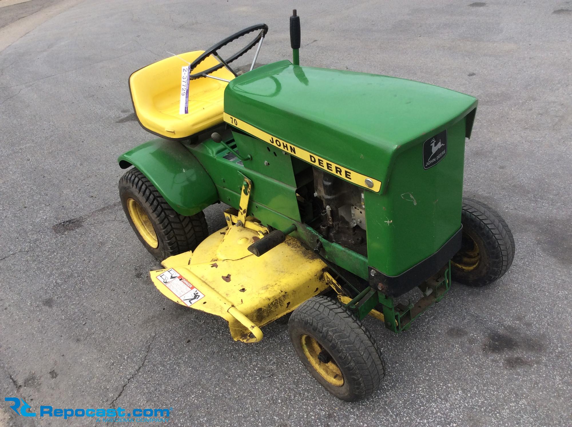 John deere 70 online riding mower