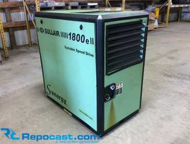 Sullair 1800e Variable Speed Drive Air Compressor, Complete Rebuild with 20 Hours on rebuilt unit...
