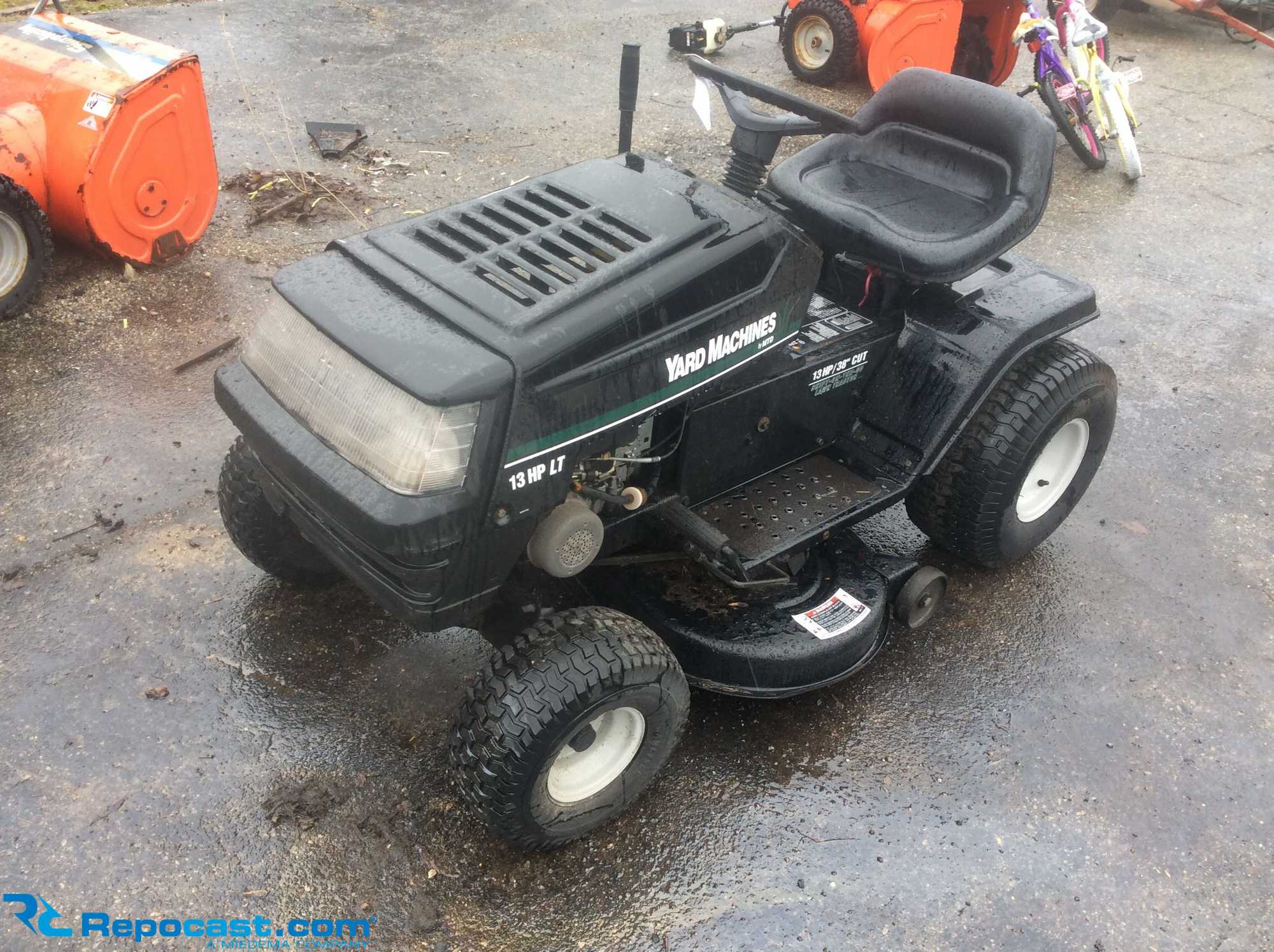 Yard machines 13.5 hp riding mower new arrivals