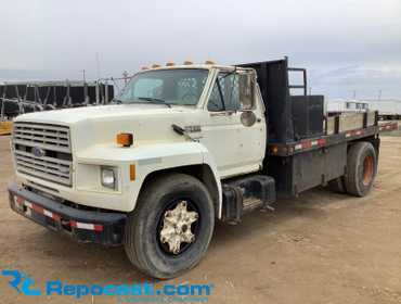 1987 Ford F700 15’ Stake Truck 1FDPT74P6HVA35660