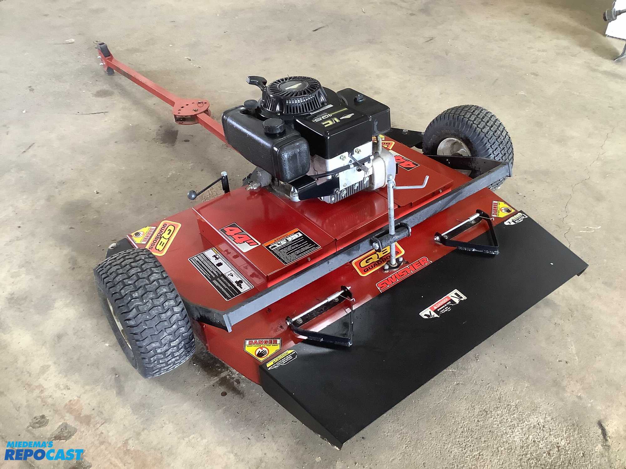 Large pull behind mower hot sale