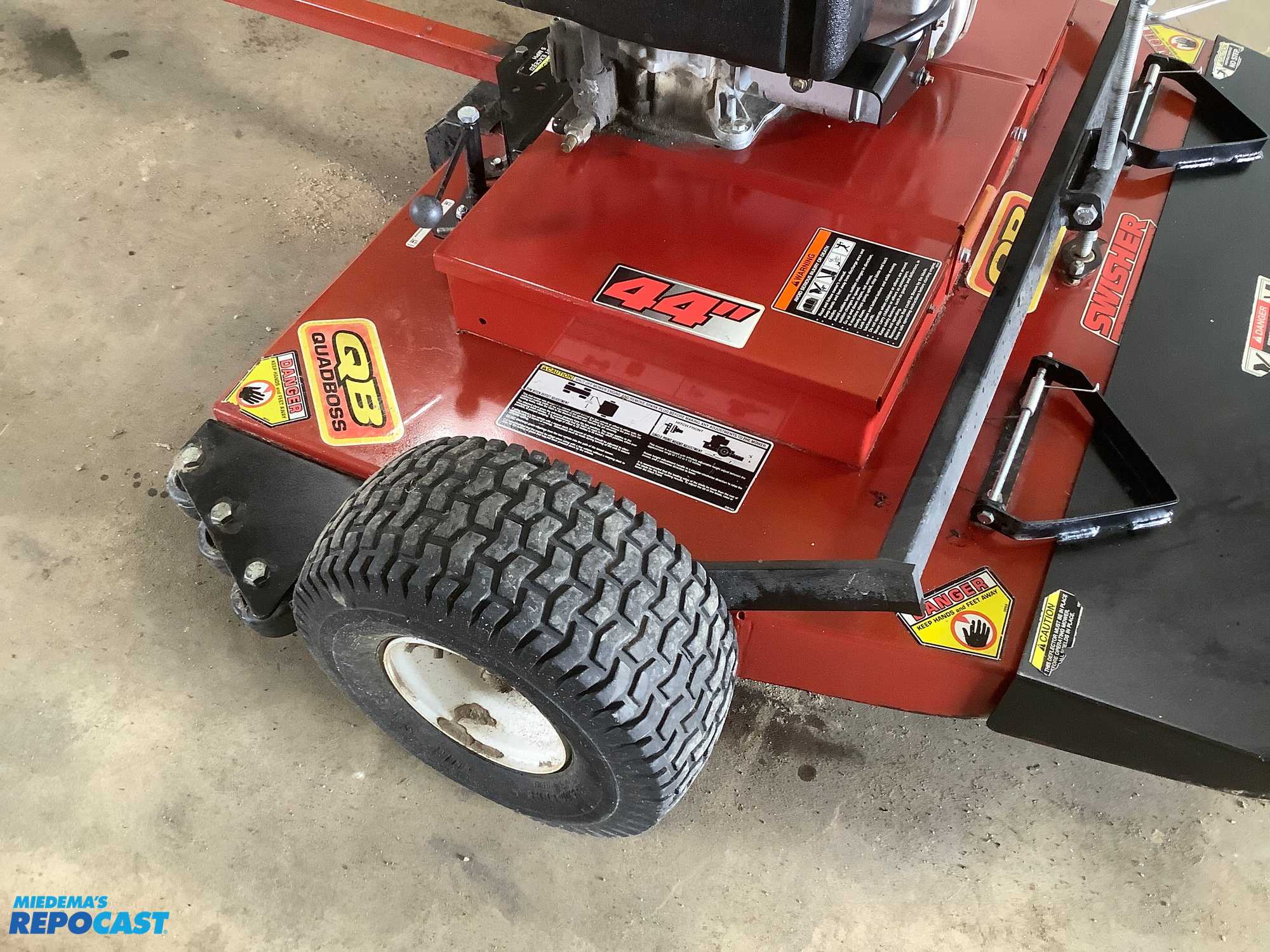Repocast Swisher 44 Pull Behind Lawn Mower