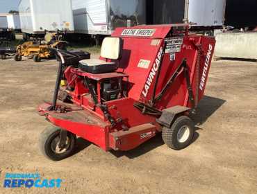 Olathe Model 48 Lawn Sweeper, S/N: 480397, Briggs and Stratton Vanguard 18hp V-Twin OHV Gas...