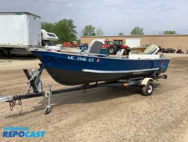 1976 Meyers 16 Bass Aluminum Boat