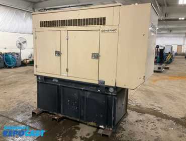 Generac 30kw diesel powered generator set, John Deere 2.4L 4 cylinder turbo diesel engine, said...