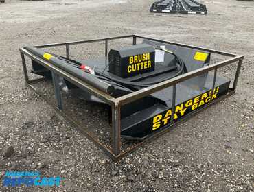 New Agrotk Skid Steer Brush Cutter Attachment, Model SSRC72, 72” Cutting Width, 4” Max Cutting...