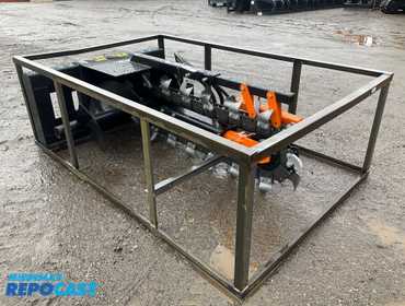 New AGT Mower King 48” skid steer trencher attachment model ECSSCT72, digs a trench 5.11”W, 45-75...