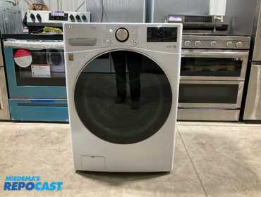 LG WM4000HWA 4.5 Cu. Ft. High-Efficiency Stackable Smart Front Load Washer with Steam and Built...