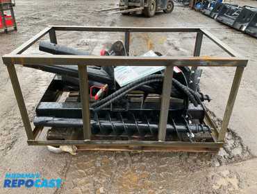 New AGT Model SSECAG-Y Heavy Duty Skid Steer Auger, comes with 6”, 12”, and 14” Auger Bits, 2”...