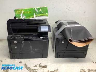 HP Laser Jet Pro 400 M401dne Printer Model SHNGC-1100-00 &amp; 2 Print Cartridges &amp; a desktop...